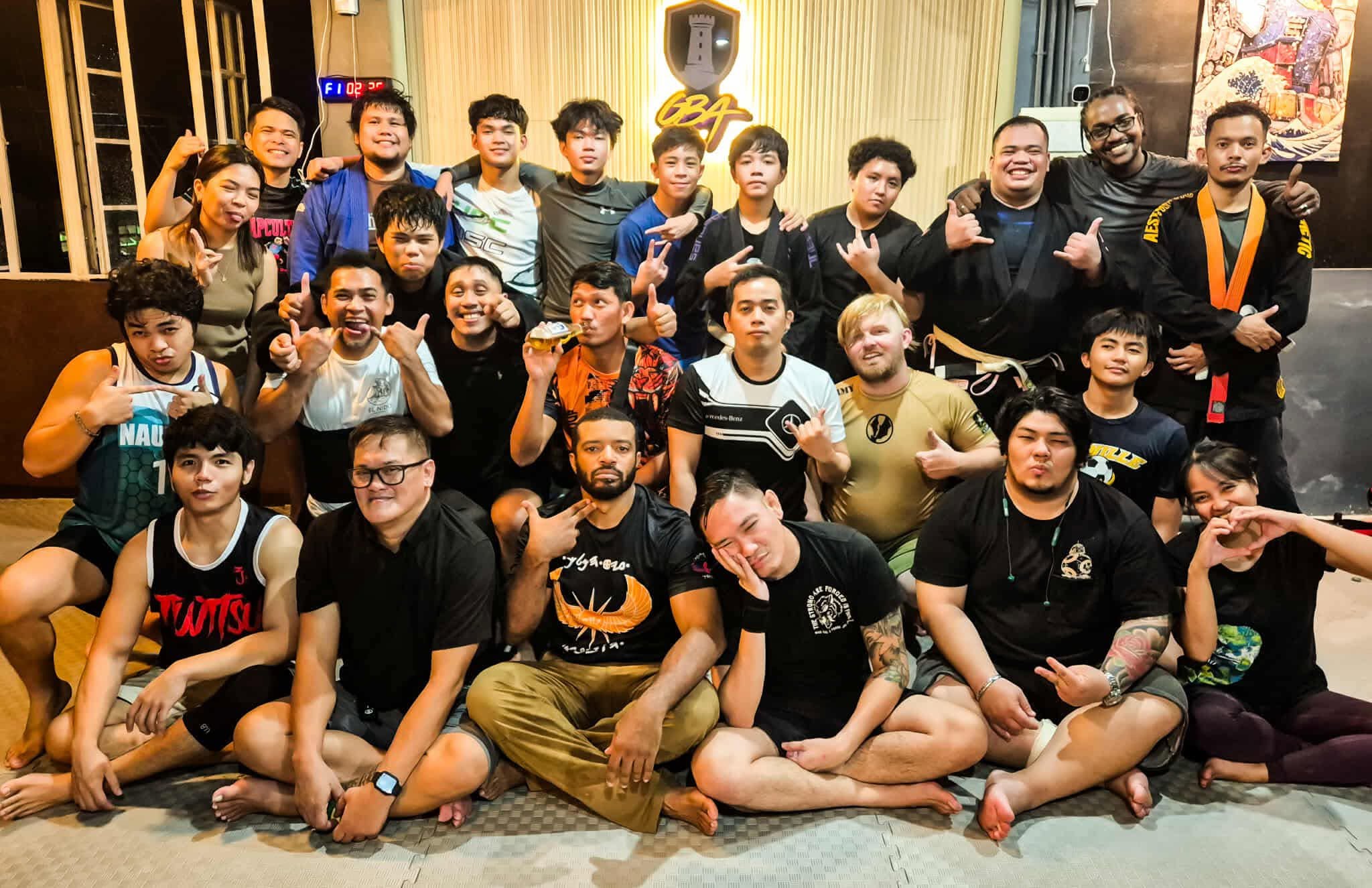 Guarda Jiu-Jitsu Academy students at the Talisay gym